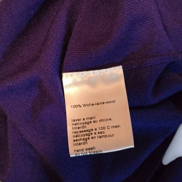 Akris Punto Vibrant Blue Long Sleeve Sweater Back Zipper Accent - Size Large‎ - Picture 5 of 7